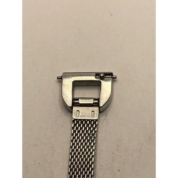 Fossil Watch Parts Half Band 6mm Silver Mesh Links Clasp 14mm GY163 - Picture 5 of 10